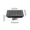 Stainless Steel Shower Floor Drain with Removable Cover Grid Grate