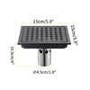 Stainless Steel Shower Floor Drain with Removable Cover Grid Grate