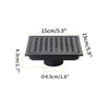Stainless Steel Shower Floor Drain with Removable Cover Grid Grate