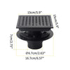 Stainless Steel Shower Floor Drain with Removable Cover Grid Grate