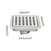 Stainless Steel Shower Floor Drain with Removable Cover Grid Grate