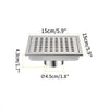 Stainless Steel Shower Floor Drain with Removable Cover Grid Grate