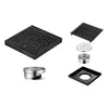 Stainless Steel Square Floor Drain Large Displacement Bathroom Drain