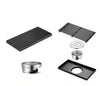 Stainless Steel Square Floor Drain Large Displacement Bathroom Drain