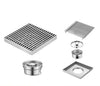 Stainless Steel Square Floor Drain Large Displacement Bathroom Drain