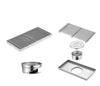 Stainless Steel Square Floor Drain Large Displacement Bathroom Drain