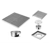 Stainless Steel Square Floor Drain Large Displacement Bathroom Drain