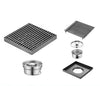 Stainless Steel Square Floor Drain Large Displacement Bathroom Drain