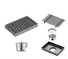 Stainless Steel Square Floor Drain Large Displacement Bathroom Drain