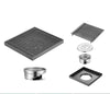 Stainless Steel Square Floor Drain Large Displacement Bathroom Drain