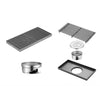 Stainless Steel Square Floor Drain Large Displacement Bathroom Drain