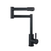 Stainless Steel Swivel Arm Folding Kitchen Sink Faucet Water Mixer Tap