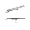 Stainless Steel Tile Insert Shower Drain Bathroom Linear Floor Drain