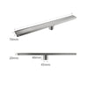 Stainless Steel Tile Insert Shower Drain Bathroom Linear Floor Drain