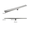 Stainless Steel Tile Insert Shower Drain Bathroom Linear Floor Drain