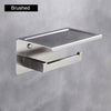 Stainless Steel Toilet Paper Holder with Phone Shelf Toilet Paper Roll