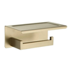 Stainless Steel Toilet Paper Holder with Phone Shelf Toilet Paper Roll