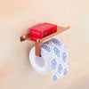 Stainless Steel Toilet Paper Holder with Shelf Wall Mount Tissue Holder