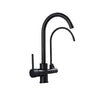 Stainless Steel Two Spouts Rotatable Kitchen Faucet With Purifier In 3 Colors