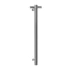 Stainless Steel Vertical Rod Temperature Heated Towel Rack with Hooks