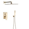 Stainless Steel Wall Mount Bathroom Faucet with Hand Shower Shower Set