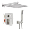 Stainless Steel Wall Mount Bathroom Faucet with Hand Shower Shower Set