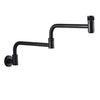 Stainless Steel Wall Mount Kitchen Faucet Rotate Bathroom Tap