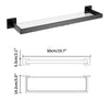 Stainless Steel Wall Mounted Glass Storage Shelves Bathroom Shelf Rack