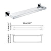 Stainless Steel Wall Mounted Glass Storage Shelves Bathroom Shelf Rack