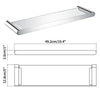 Stainless Steel Wall Mounted Glass Storage Shelves Bathroom Shelf Rack