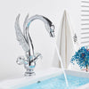 Swan Basin Faucet Deck Mounted Faucet Hot and Cold Water Mixer Tap