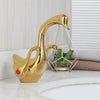 Swan Basin Tap Basin Faucet Bathroom Faucet Dual Hand Hot and Cold Water Mixer