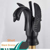 Swan Shape Basin Sink Faucet Bathroom Countertop Centerset Mixer Tap