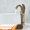 Swan Shape Basin Sink Faucet Bathroom Countertop Centerset Mixer Tap