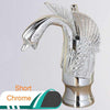 Swan Shape Basin Sink Faucet Bathroom Countertop Centerset Mixer Tap