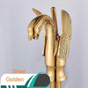 Swan Shape Basin Sink Faucet Bathroom Countertop Centerset Mixer Tap