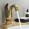 Swan-Shaped Bathroom Basin Faucet Brass Hot and Cold Sink Mixer Tap