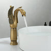 Swan-Shaped Bathroom Basin Faucet Brass Hot and Cold Sink Mixer Tap