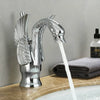 Swan-Shaped Bathroom Basin Faucet Brass Hot and Cold Sink Mixer Tap