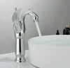 Swan-Shaped Bathroom Basin Faucet Brass Hot and Cold Sink Mixer Tap