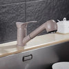 Swivel Pull-Out Kitchen Faucet Polished Brass Kitchen Sink Mixer Tap