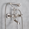 Telephone Style Golden Waterfall Bathtub Faucet Brass Bathroom Faucet