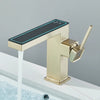 Temperature Digital Display Basin Faucet LED Light Tap For Bathroom