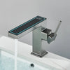 Temperature Digital Display Basin Faucet LED Light Tap For Bathroom