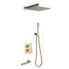 Thermostatic Bathroom Shower Faucet Set Brass Rainfall Shower System