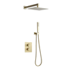Thermostatic Bathroom Shower Faucet Set Brass Rainfall Shower System