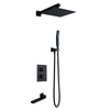Thermostatic Bathroom Shower Faucet Set Brass Rainfall Shower System