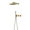 Thermostatic Brass Rainfall Shower Set with Mixer Temperature Control