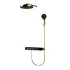 Thermostatic Concealed Shower System Set Brass Rainfall Shower Head