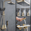 Thermostatic Digital Display Rainfall Shower Systems with Spray